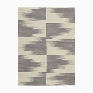 Tappeto Kilim beige e grigio, inizio XXI secolo