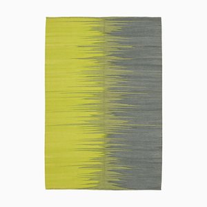 Gray & Yellow Kilim Rug, 2000s,
