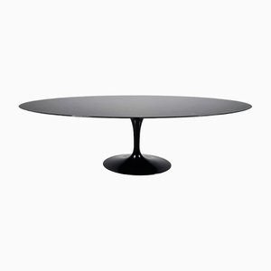 Tavolo da pranzo Tulip in marmo nero di Eero Saarinen per Knoll Inc. / Knoll International