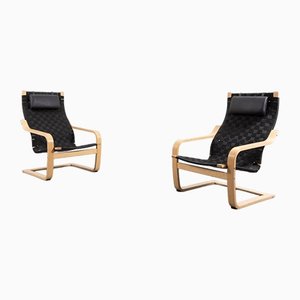 Set of Scandinavian Woven Armchairs