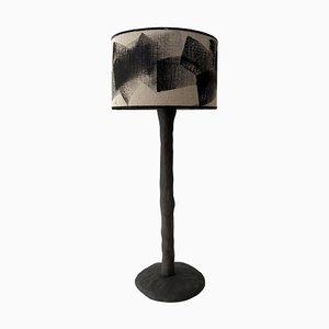 Lampe de Bureau Abstraite en Bois par Atelier Monochrome