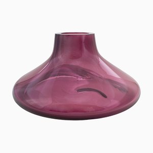 Violett irisierende L Vase / Schale von Eloa