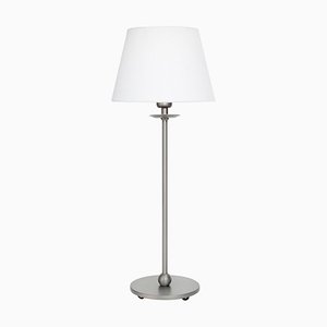 Small Brushed Steel Table Lamp from Konsthantverk