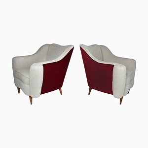 Set of Italian Armchairs attributed to Gio Ponti, 1950s