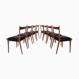 Esszimmerstühle von Alfred Hendrickx für Belform, Belgien, 1958, 8er Set