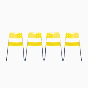 Sedie Omkstack di Rodney Kinsman per Bieffeplast, anni '70, set di 4