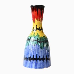 Mehrfarbige italienische Vase von Fratelli Fanciullacci, 1960er