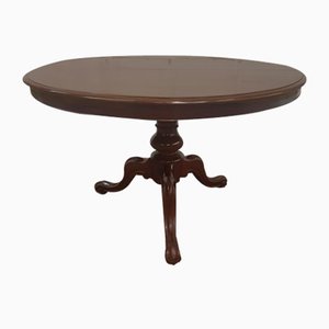 Mahogany Round Table with 2 Extensions