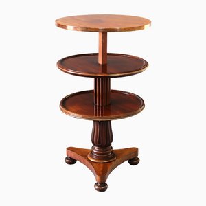 William IV Metamorphic Mahogany Coffee Table or Three-Tier Dumbwaiter, 1835