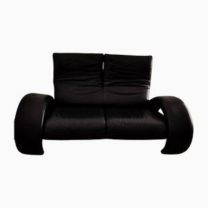 Mid-Century 2-Seater Leather Sofa