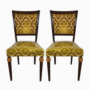 Empire Style Padded Chairs, 1950, Set of 2