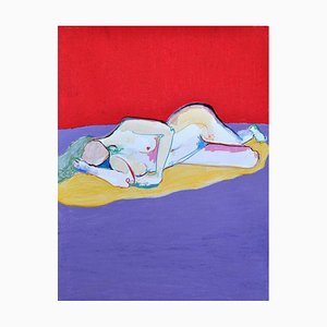 Fipé Gouge-Merrall, Nude Channeling Francis Bacon, Aquarell auf Papier