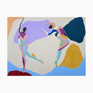 Fipé Gouge-Merrall, The Dancers, Acrylic on Canvas