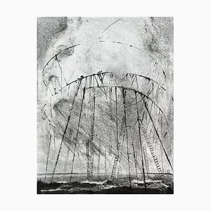 Lena Ochkalova, Cloud Structure, 2021, Tinta sobre papel