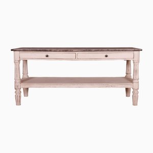 English Painted Pine Console Table