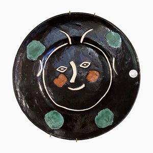 Assiette Black Face Edition par Pablo Picasso pour Madoura