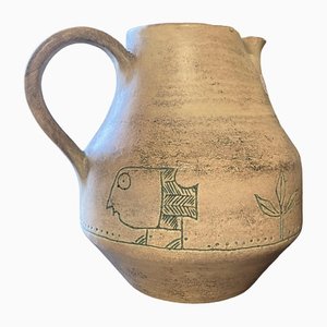 Large Scarified Pitcher by Jacques Blin