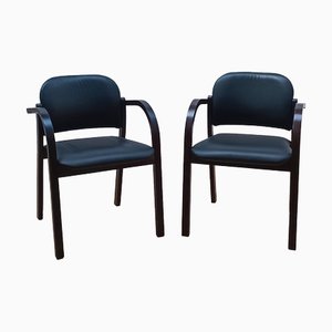 Set of Vintage Leather Meeting Chairs