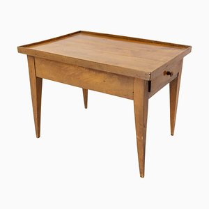 Country French Cherrywood Coffee Table with Drawers, 1890s