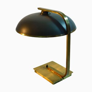 Lampada da scrivania moderna in ottone, anni '50