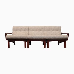 Modular Sofa attributed to Grete Jalk for Glostrup, Set of 3