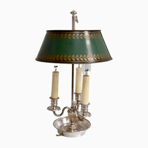 Early 20th Century Empire Style White Metal Hotbed Lamp, 1890s