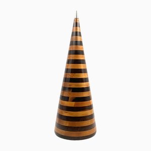 Wooden Cone Sculpture from Salmistraro Italy, 1970s