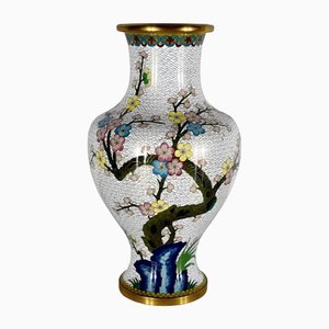 Vase aus Cloisonné-Emaille, 20. Jh