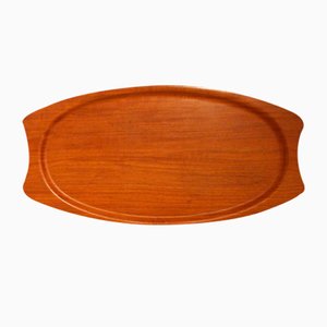 Large Danish Serving Tray in Teak from Silva, 1960s