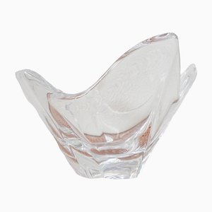 Vintage Schale aus Kristallglas von Daum, Frankreich, 1950er