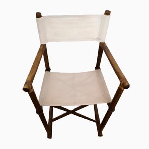 Mid-Century Folding Chair in Bamboo