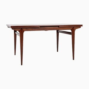 Danish Dining Table in Rosewood attributed to Johannes Andersen for Hans Bech, 1960s
