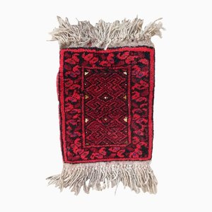 Vintage Afghan Handmade Ersari Mat, 1970s