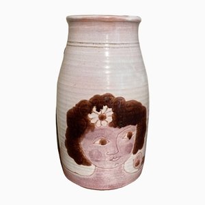 Vase mit Woman Brothers Cloutier