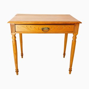 Art Nouveau French Beech Writing Table, 1900s