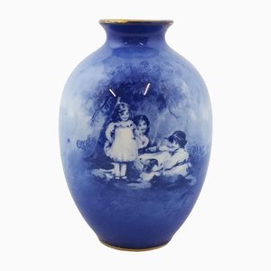 Blue Seriesware Vase from Royal Doulton