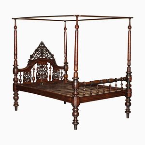 Carved 4-Poster Bed, 1780s
