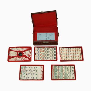 Chinese Mahjong Game with Counters, 1900s