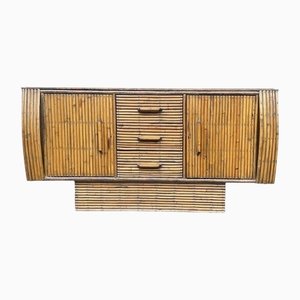 Vintage Sideboard in Oak and Bamboo from Angaves of Leicestershire, 1920s
