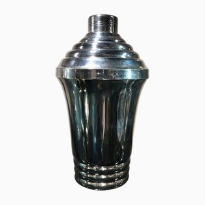 French Art Deco Silver Plated Cocktail Shaker, 1930s