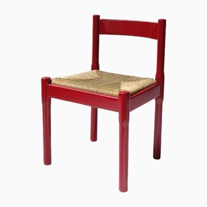 Red Carimate 115 Side Chair attributed to Vico Magistretti from Habitat, 1980s
