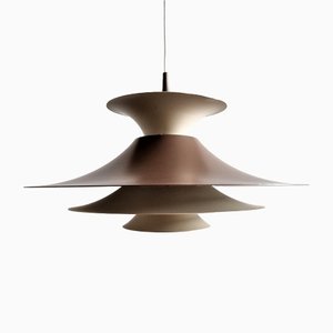 Lampada Radius marrone di Erik Balslev per Fog & Mørup, Danimarca, anni '70