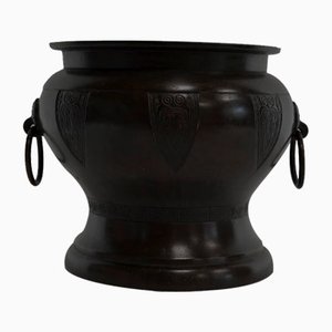 Cache-Pot Inspiration Grecque en Bronze, 1900s