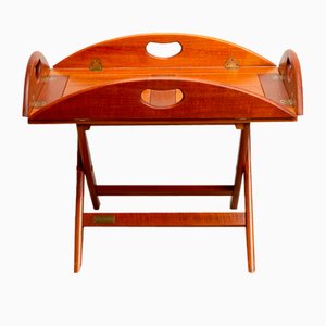 Danish Folding Butlers Tray Table in Teak from Trip Trap