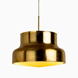 Swedish Bumble Pendant in Patinated Brass by Anders Pehrson for Ateljé Lyktan, 1960s