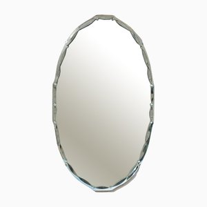 Espejo ovalado biselado, años 50