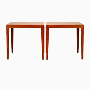 Vintage Danish Side Tables in Rosewood by Severin Hansen for Haslev, 1960s, Set of 2