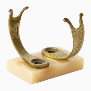 Support pour Pipe Vintage en Bronze par Georges Garreau, 1930s