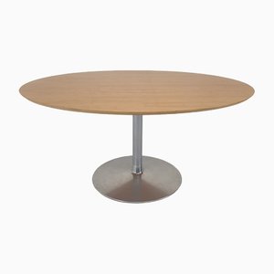 Mesa de comedor oval de Pierre Paulin para Artifort, años 90