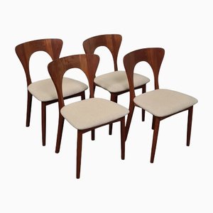 Danish Chairs attributed to Niels Koefoeds for Hornslet, 1960s, Set of 4